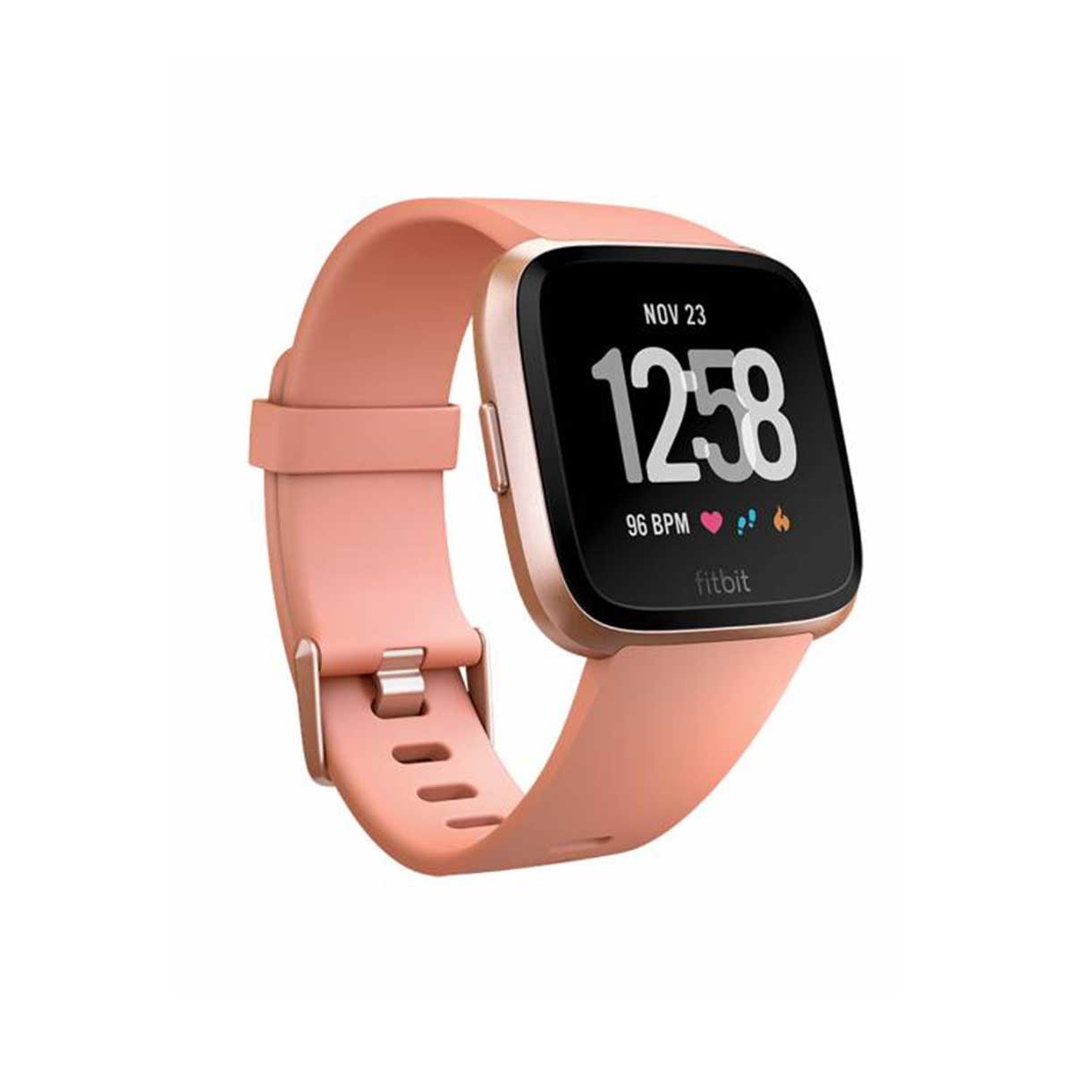 Fitbit - Versa (NFC) - Peach/Rose Gold Aluminum